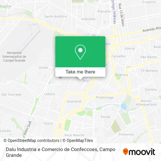 Dalu Industria e Comercio de Confeccoes map