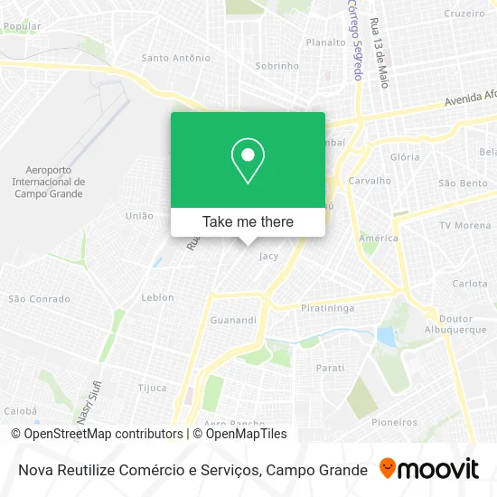 Nova Reutilize Comércio e Serviços map