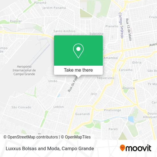 Luxxus Bolsas and Moda map