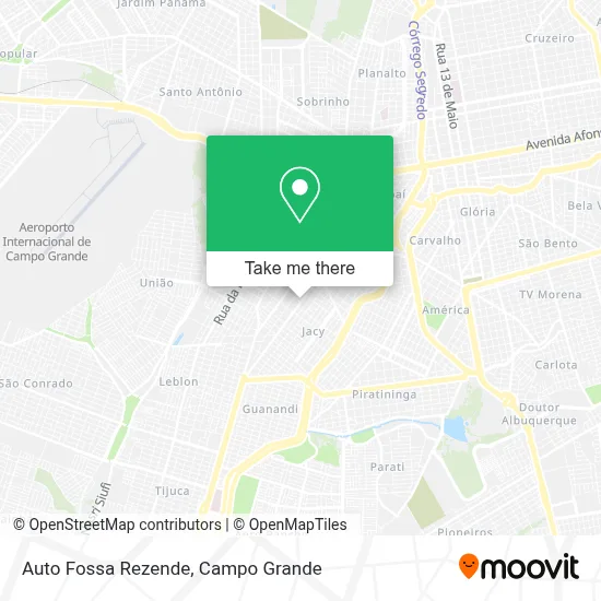 Auto Fossa Rezende map