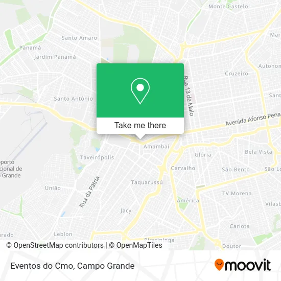 Eventos do Cmo map