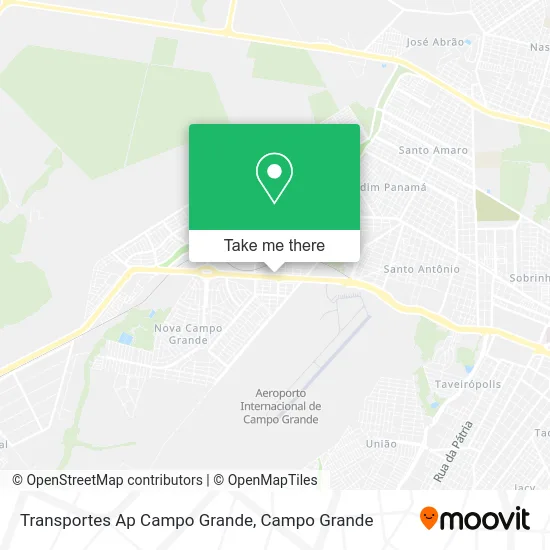 Transportes Ap Campo Grande map