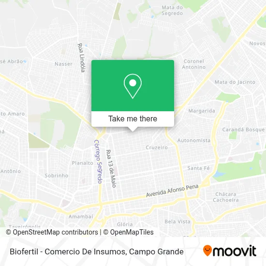 Biofertil - Comercio De Insumos map