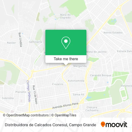 Distribuidora de Calcados Conesul map