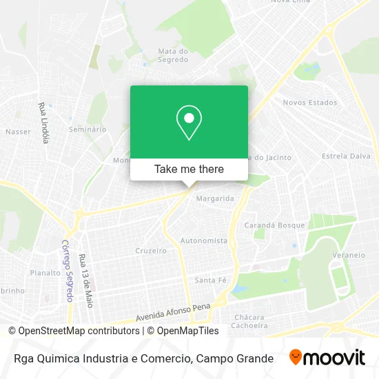 Rga Quimica Industria e Comercio map