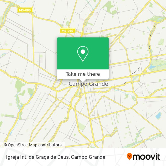 Mapa Igreja Int. da Graça de Deus