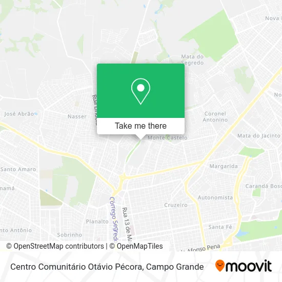Centro Comunitário Otávio Pécora map