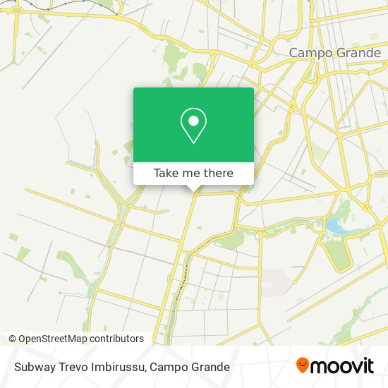 Mapa Subway Trevo Imbirussu