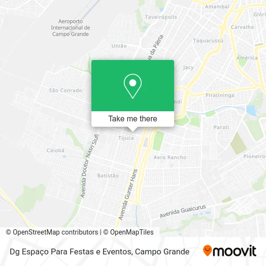 Dg Espaço Para Festas e Eventos map