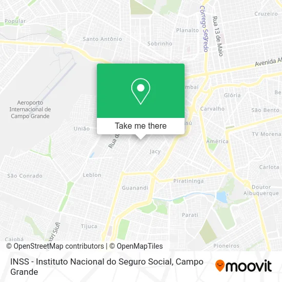 INSS - Instituto Nacional do Seguro Social map