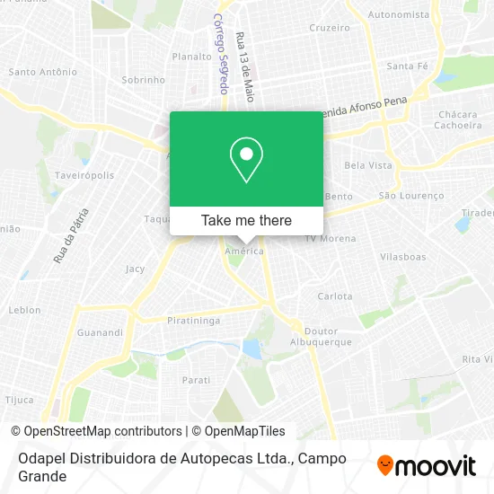 Odapel Distribuidora de Autopecas Ltda. map