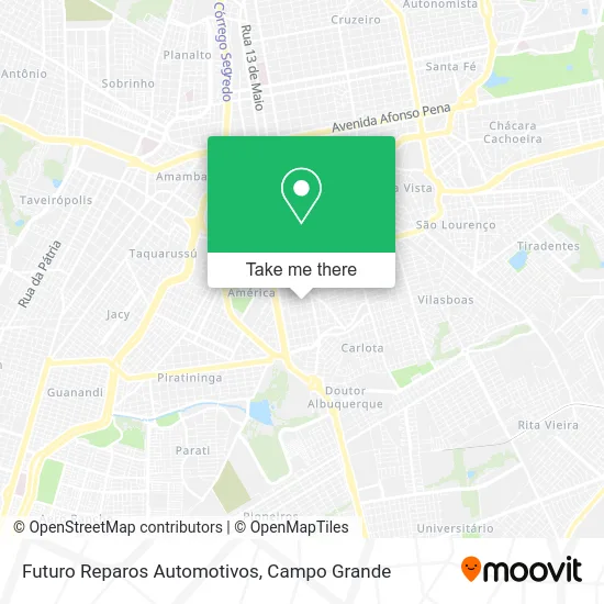 Futuro Reparos Automotivos map