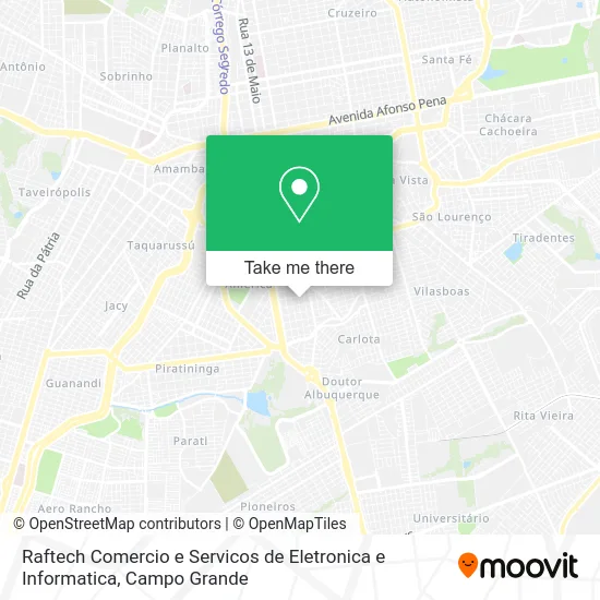 Raftech Comercio e Servicos de Eletronica e Informatica map