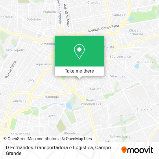 D Fernandes Transportadora e Logistica map