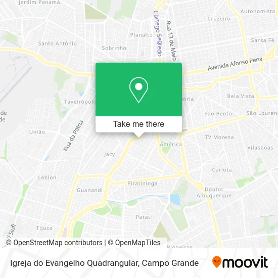 Igreja do Evangelho Quadrangular map