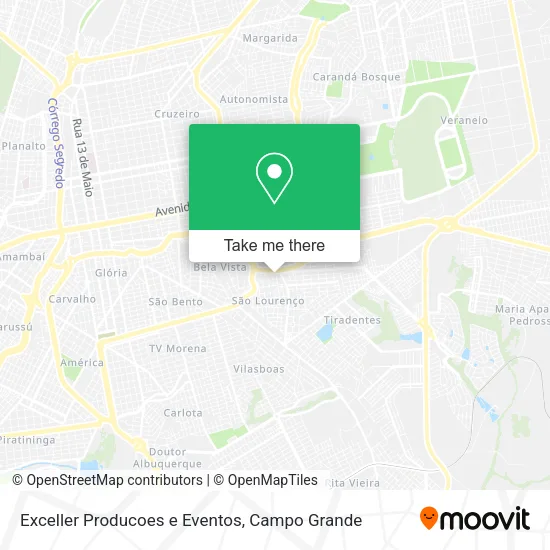 Exceller Producoes e Eventos map
