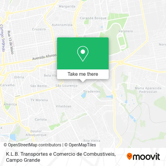 K.L.B. Transportes e Comercio de Combustiveis map
