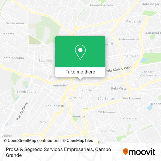 Prosa & Segredo Servicos Empresariais map