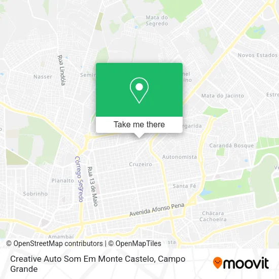 Creative Auto Som Em Monte Castelo map