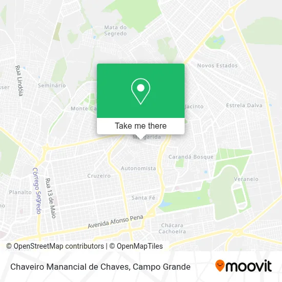 Chaveiro Manancial de Chaves map