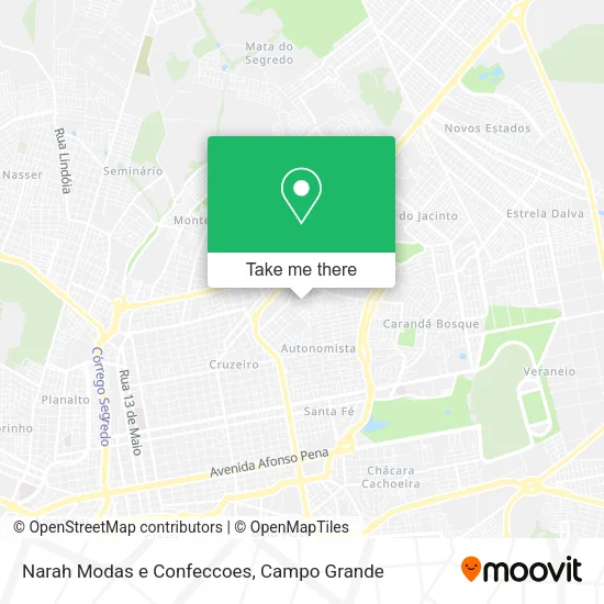 Narah Modas e Confeccoes map