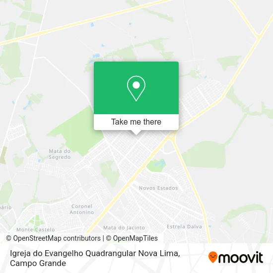 Igreja do Evangelho Quadrangular Nova Lima map