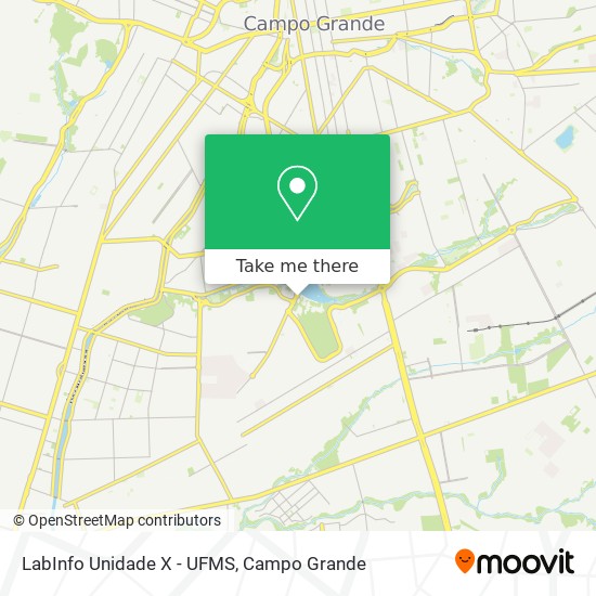 LabInfo Unidade X - UFMS map