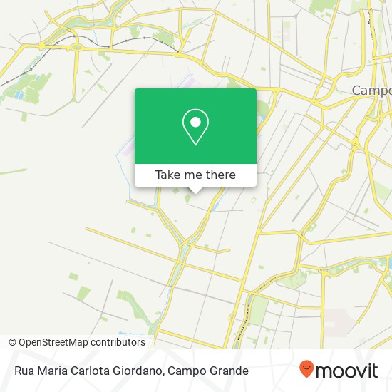 Mapa Rua Maria Carlota Giordano