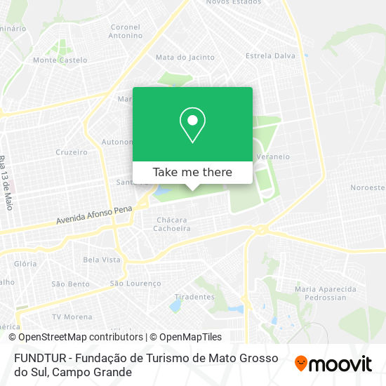 Mapa FUNDTUR - Fundação de Turismo de Mato Grosso do Sul