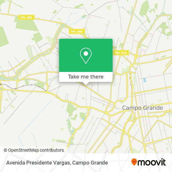 Mapa Avenida Presidente Vargas