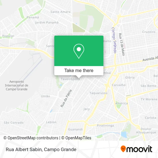 Rua Albert Sabin map