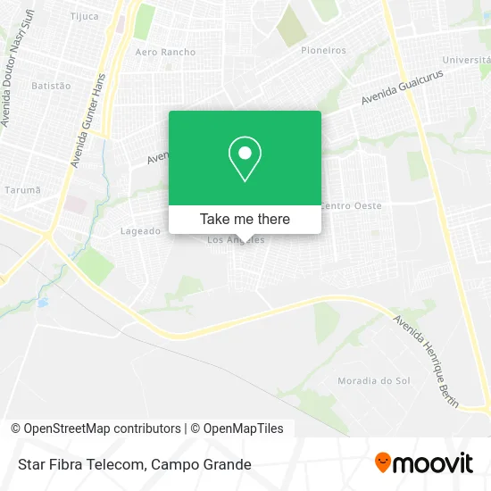 Star Fibra Telecom map