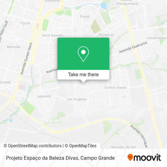 Projeto Espaço da Beleza Divas map