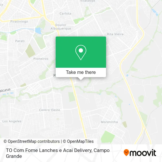 TO Com Fome Lanches e Acai Delivery map