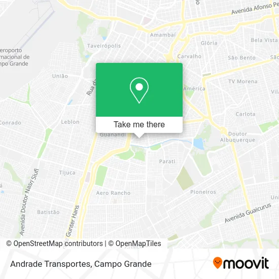Andrade Transportes map