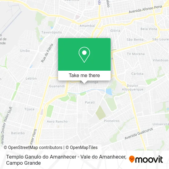 Templo Ganulo do Amanhecer - Vale do Amanhecer map
