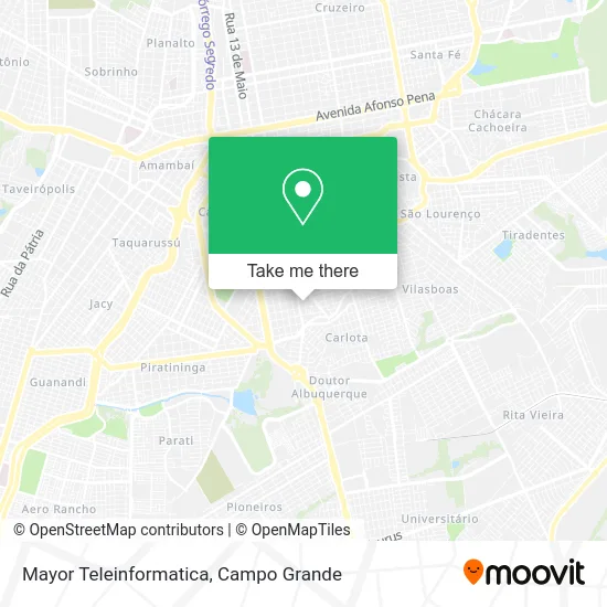 Mayor Teleinformatica map