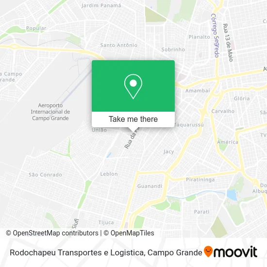 Rodochapeu Transportes e Logistica map