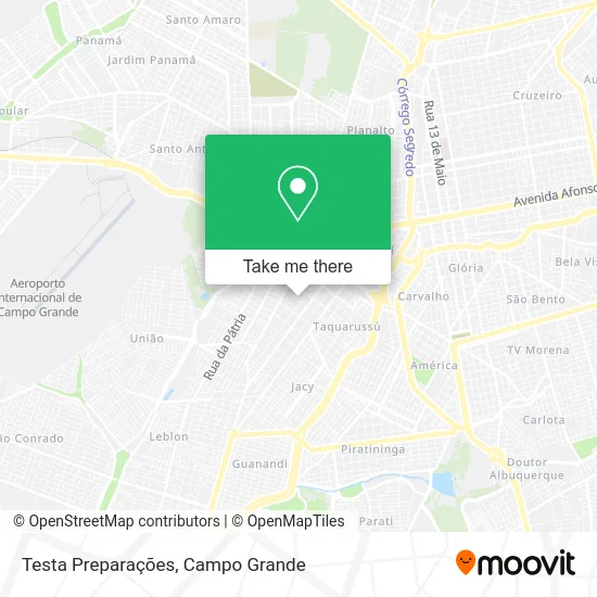 Testa Preparações map