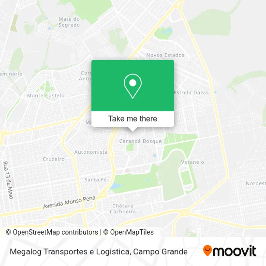 Megalog Transportes e Logistica map