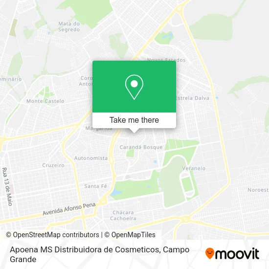 Apoena MS Distribuidora de Cosmeticos map