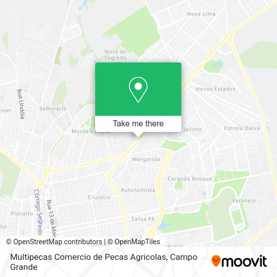 Multipecas Comercio de Pecas Agricolas map