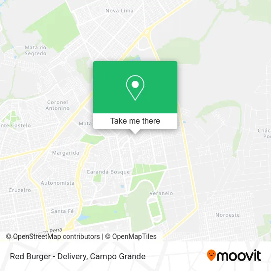 Red Burger - Delivery map