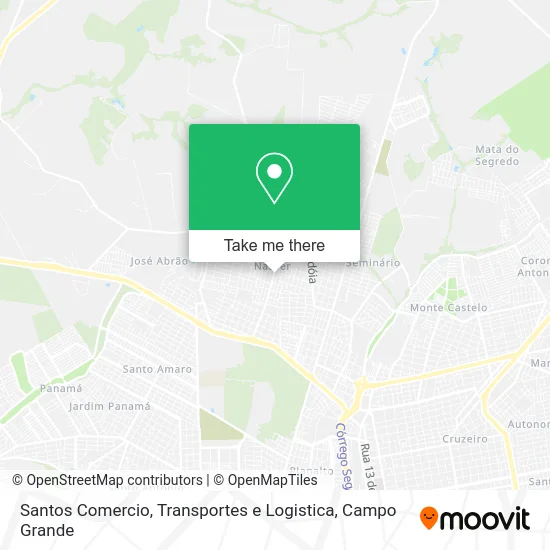 Santos Comercio, Transportes e Logistica map
