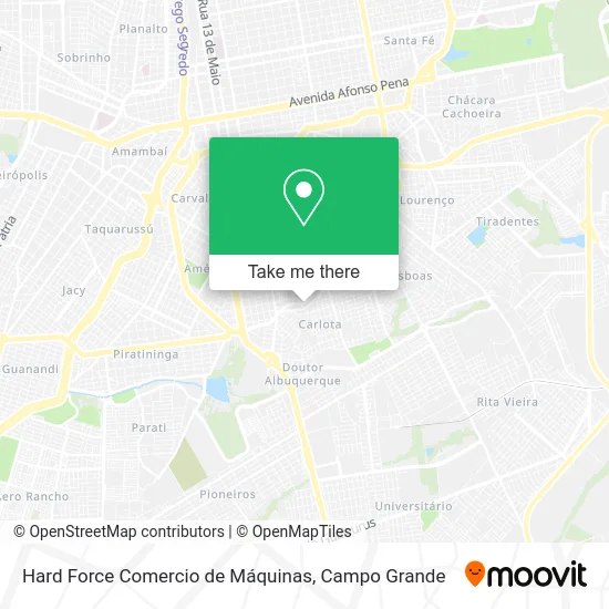 Hard Force Comercio de Máquinas map