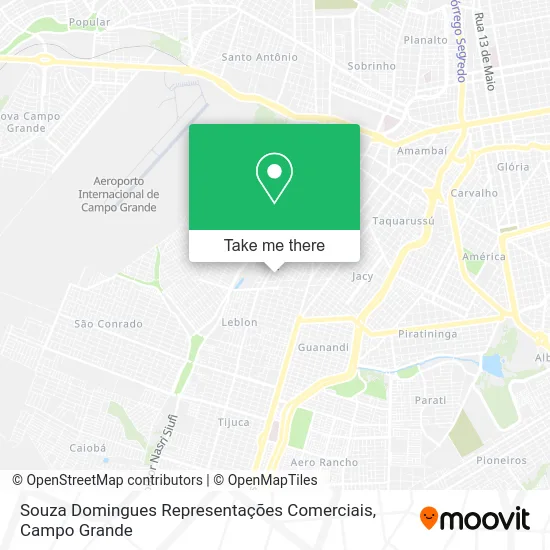 Souza Domingues Representações Comerciais map