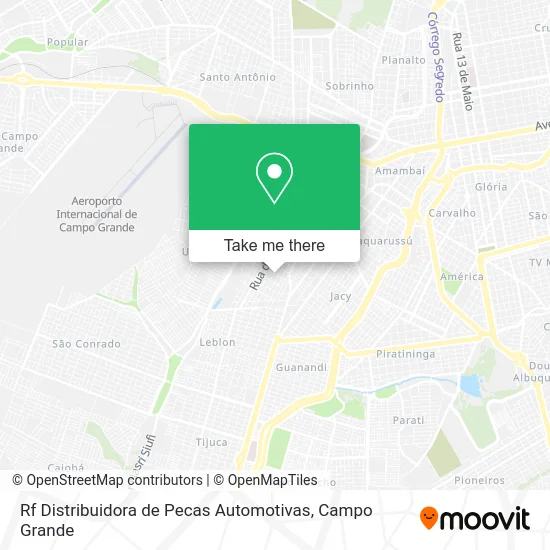 Rf Distribuidora de Pecas Automotivas map