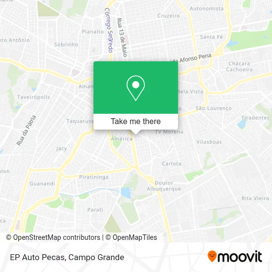 EP Auto Pecas map