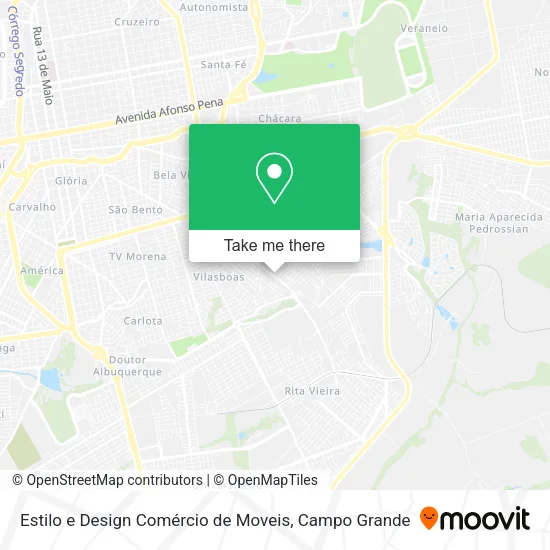 Estilo e Design Comércio de Moveis map