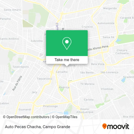 Auto Pecas Chacha map